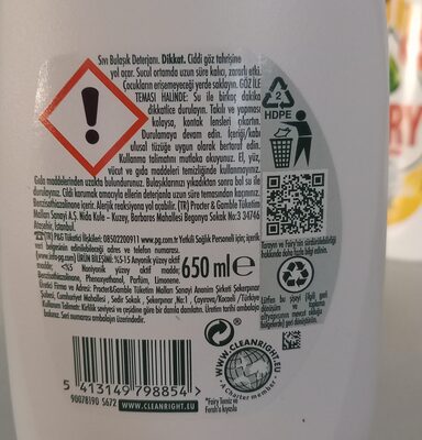 Faıry Limon Kokulu Sıvı Bulaşık Deterjanı